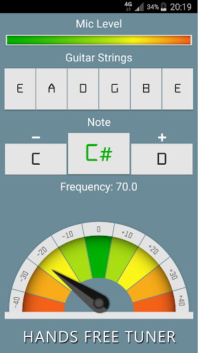 Guitar Tuner - عکس برنامه موبایلی اندروید