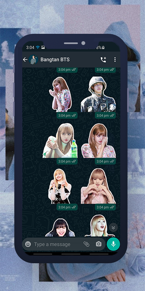 Lisa Blackpink WASticker - Image screenshot of android app