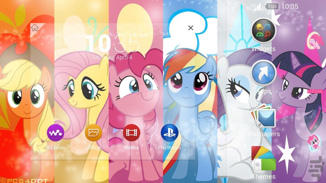 Little Pony Xperia Theme - Image screenshot of android app