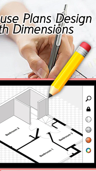 House Plans Design with Dimens - Image screenshot of android app