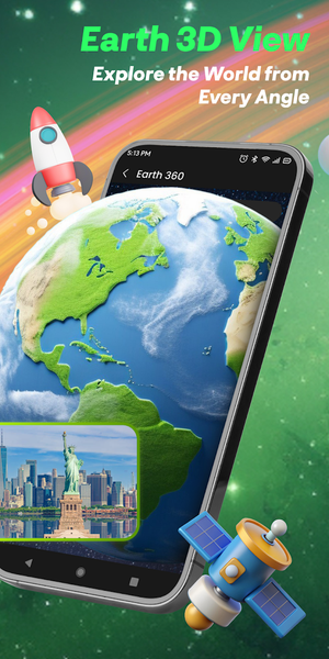 Live World Map 3D: GPS Earth - Image screenshot of android app