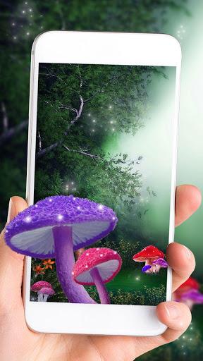 Cute Mushroom Live Wallpaper - Image screenshot of android app