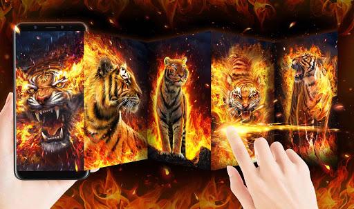 Flame Tiger Live Wallpaper - عکس برنامه موبایلی اندروید