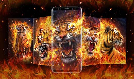 Flame Tiger Live Wallpaper - عکس برنامه موبایلی اندروید