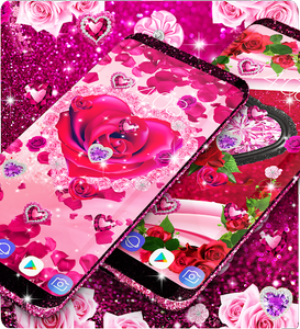 Diamond rose glitter wallpaper - عکس برنامه موبایلی اندروید