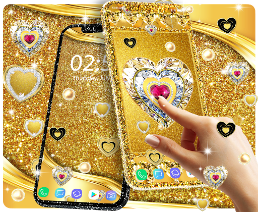 Gold live wallpaper - Image screenshot of android app