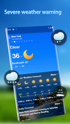 Local Weather Alerts - Widget - عکس برنامه موبایلی اندروید
