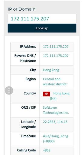 IP Location - Image screenshot of android app