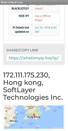 IP Location - عکس برنامه موبایلی اندروید