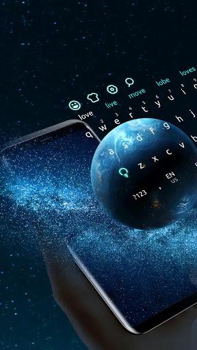 Lively Parallax Earth Keyboard - Image screenshot of android app