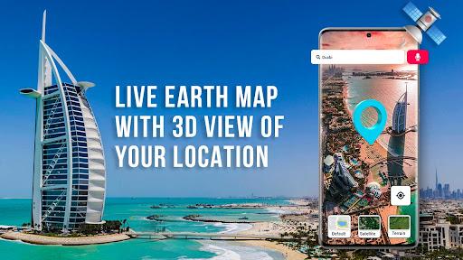 Earth Map Live GPS Navigation - Image screenshot of android app