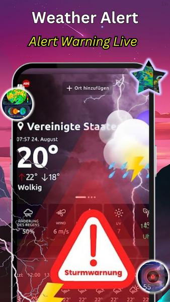 Weather - Live Radar ۲۰۲۳ - عکس برنامه موبایلی اندروید