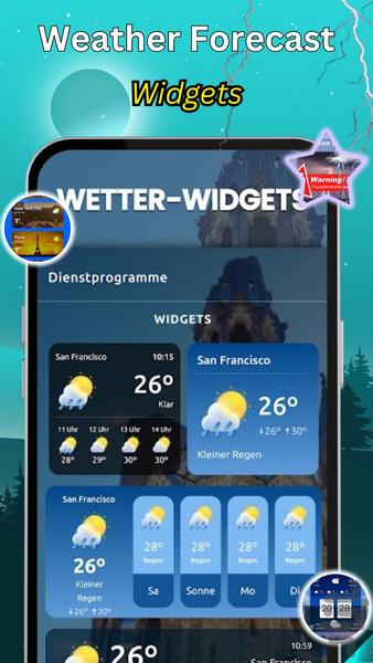 Weather - Live Radar ۲۰۲۳ - عکس برنامه موبایلی اندروید