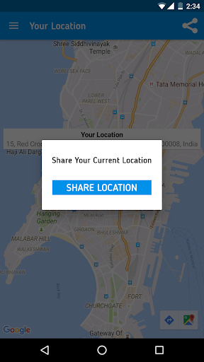 Live Location, GPS Coordinates - Image screenshot of android app