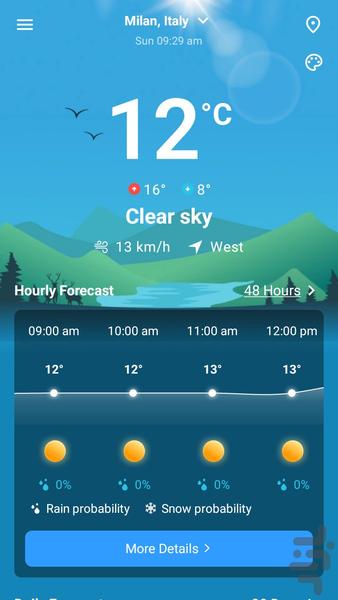 هواشناسی💦 2024 Weather - Live🌤️ - Image screenshot of android app