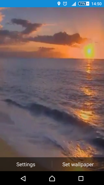 Sunset Beach Live Wallpaper - Image screenshot of android app