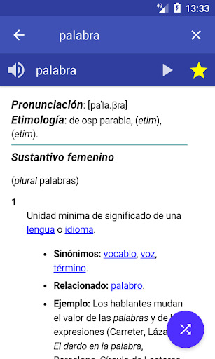 Spanish Dictionary - Offline - عکس برنامه موبایلی اندروید