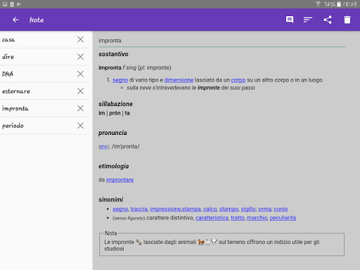 Italian Dictionary - Offline - Image screenshot of android app