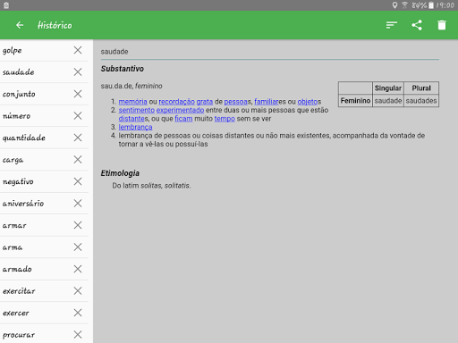 Portuguese Dictionary Offline - عکس برنامه موبایلی اندروید