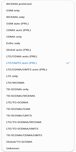 Network Mode Universal - عکس برنامه موبایلی اندروید