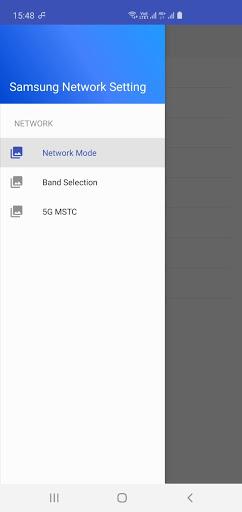Network Mode Samsung - Image screenshot of android app