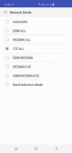 Network Mode Samsung - عکس برنامه موبایلی اندروید