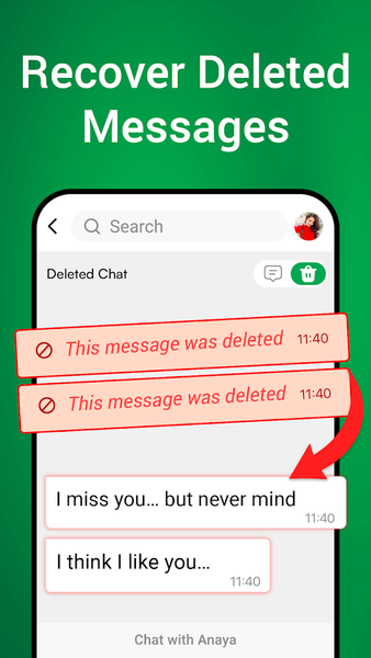 Recover Deleted Messages - Image screenshot of android app