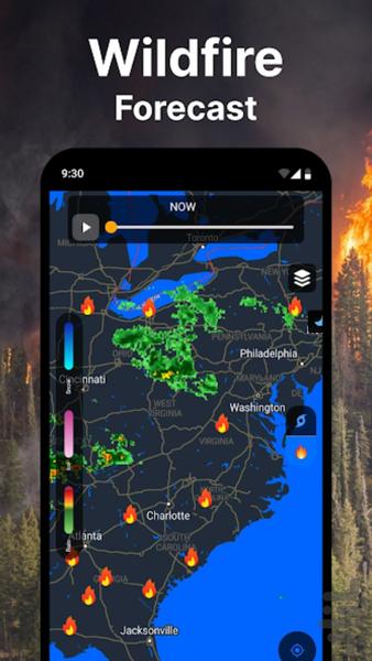 هواشناسی حرفه ای و دقیق ماهواره ای - Image screenshot of android app
