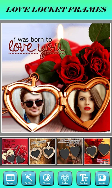 Love Locket Photo Frames - Image screenshot of android app