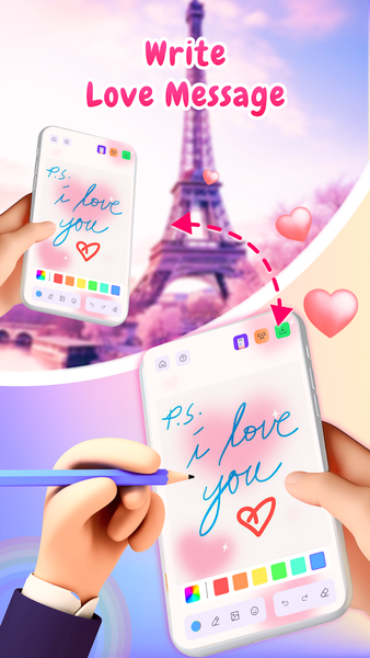 Lockscreen Drawing : Love Draw - Image screenshot of android app