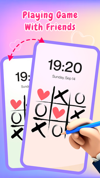 Lockscreen Drawing : Love Draw - Image screenshot of android app