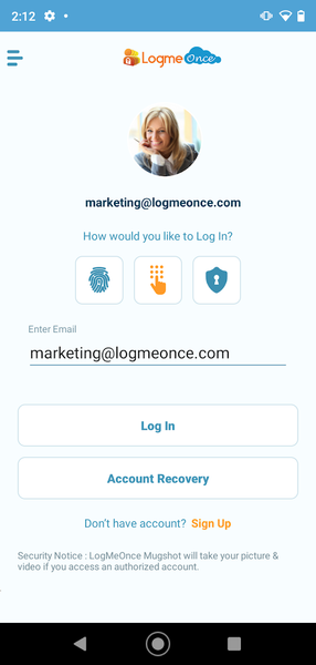 LogMeOnce Password Manager - عکس برنامه موبایلی اندروید