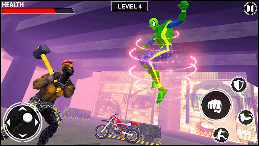 Wicked Joker Spider Battle Hero Fight Rope Power - Gameplay image of android game