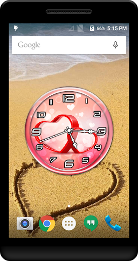 Love Clock Live Wallpaper - Image screenshot of android app