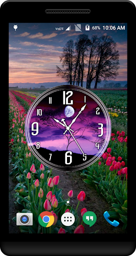 Night Clock Live Wallpaper - عکس برنامه موبایلی اندروید