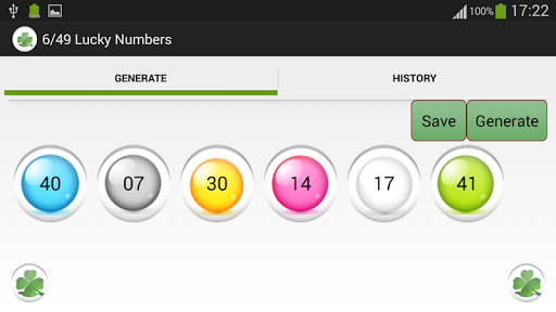 6/49 Lucky Numbers - Image screenshot of android app