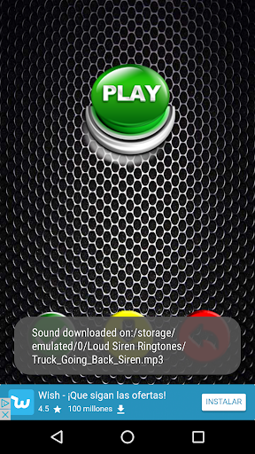 Loud Siren Ringtones Remix - Image screenshot of android app