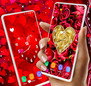 Love Hearts Clock Wallpaper for Android - Download | Cafe Bazaar Love Hearts Clock Wallpaper for Android - Download | Cafe Bazaar