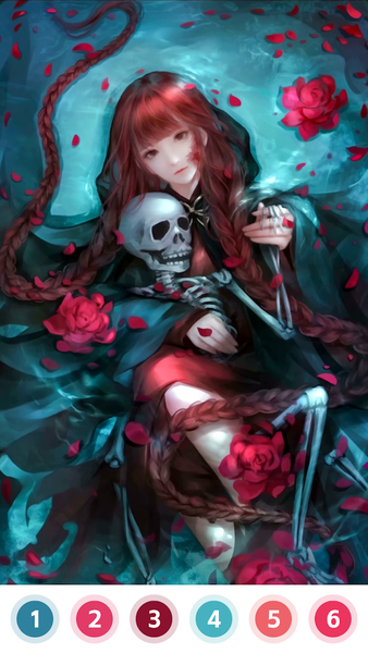 Love & Death Paint by Number - عکس بازی موبایلی اندروید