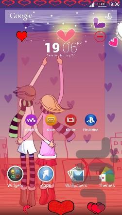 love day theme for xperia - Image screenshot of android app