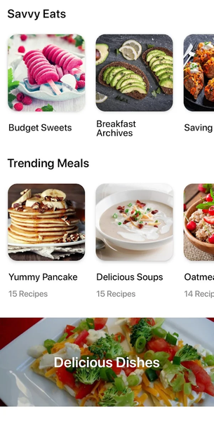 Cheap Food Recipes App - عکس برنامه موبایلی اندروید