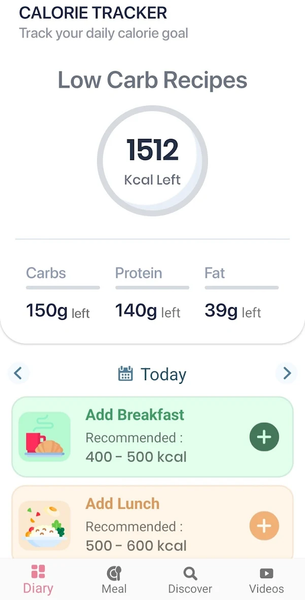 Low Carb Recipes & Meal Plan - Image screenshot of android app