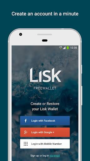 Lisk Wallet - عکس برنامه موبایلی اندروید