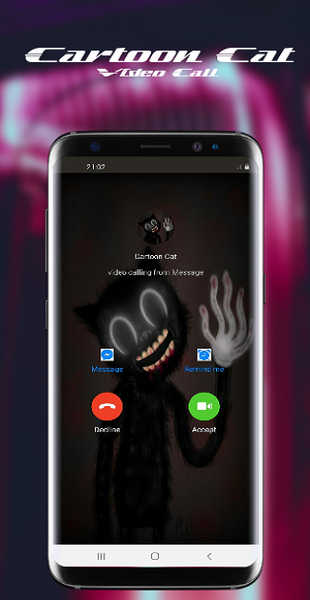 Call, Chat Cartoon Cat Horror - عکس برنامه موبایلی اندروید