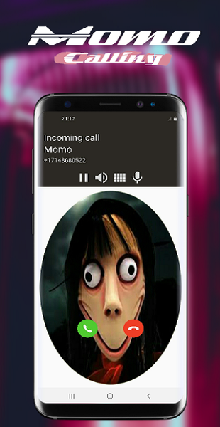 Video Call Scary Momo Horror - Image screenshot of android app