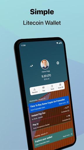 Litecoin Wallet. Buy & Exchange LTC — Freewallet - Image screenshot of android app