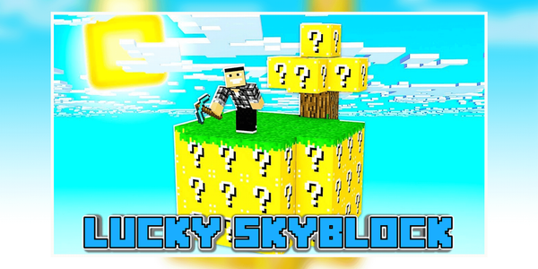 Lucky Skyblock  Minecraft PE Maps