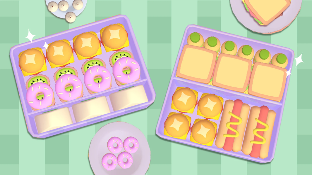 Fill Lunch Box: Organize Games - عکس بازی موبایلی اندروید