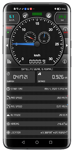 GPS Speed Pro - Image screenshot of android app