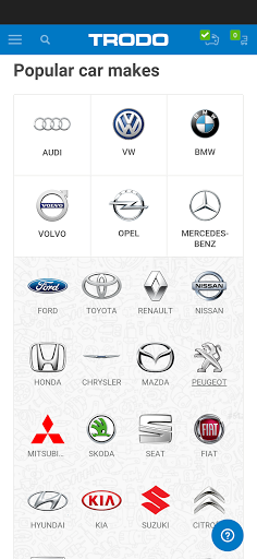 Auto spare parts trodo.com - Image screenshot of android app